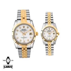 ساعت ست مردانه و زنانه رولکس دیت جاست لوکس آویز DJ095