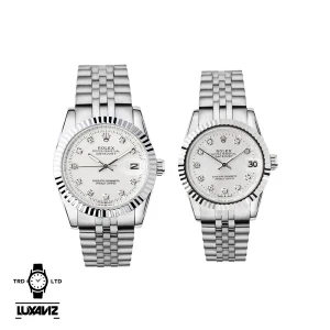 ساعت ست مردانه و زنانه رولکس دیت جاست لوکس آویز dj06